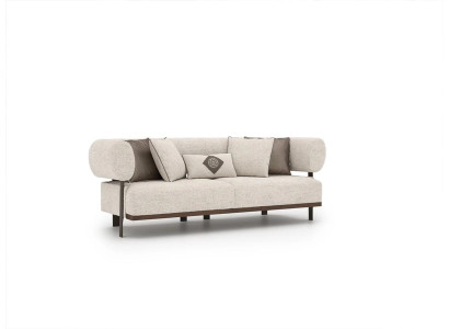 Wohnzimmer Modern Design Zweisitzer Sofa Einrichtung Textil Polstermöbel