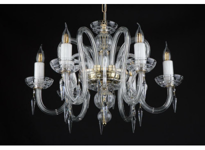 Kristall Kronleuchter Bohemia Lampe Deckenleuchte Hängeleuchte