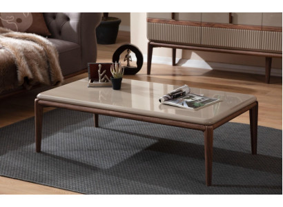 Brauner Holz Couchtisch Wohnzimmer Designer Möbel Luxus Stilvolle Tische