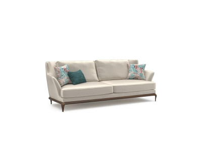Wohnzimmer Modern Dreisitzer Weiß Sofa Couch Design Einrichtung Polstermöbel