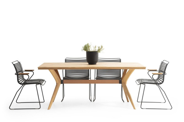 Essgruppe Essecke Esszimmer Esstisch Stühle Set 5tlg Braun Holz Modern