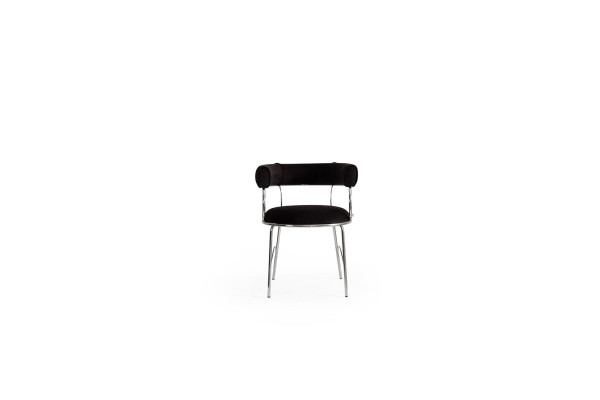 Designer Schwarzer Barhocker Luxuriöse Esszimmer Metallrahmen Stühle