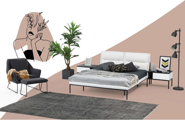 Kleiderschrank Schrank Holz Modern Weiß Spiegel Kleider Schlafzimmer