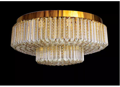 Kronleuchter Decken Leuchte Luxus Runder Luster Lampe gold Leuchten