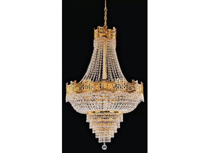 Kronleuchter Deckenleuchter Luxus Deckenlampe Lüster Kristall Gold Lampe