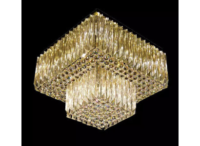 Kronleuchter Decke Lampe Wohnzimmer gold Luxus Beleuchtung Kristall