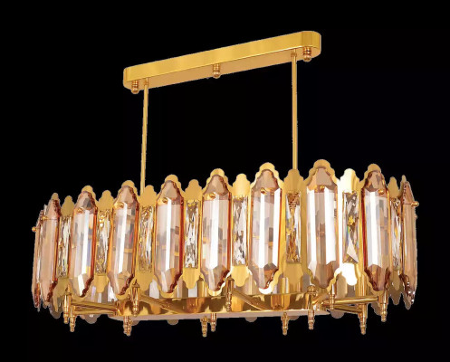Deckenlampe Kronleuchter Deckenleuchter Lampe Gold Lüster Kristall