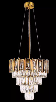 Kronleuchter Deckenleuchter Luxus Gold Deckenlampe Lüster Kristall