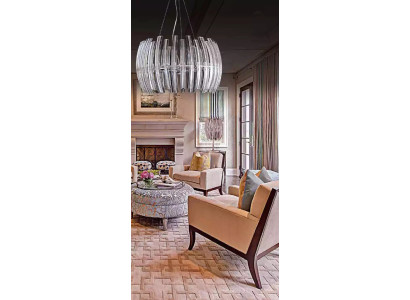 Kronleuchter Pendelleuchte Wohnzimmer glänzendes Crystal neu Luxus