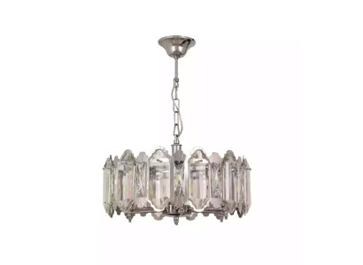Kronleuchter Luxus Decken Pendel Küchen Wohnzimmer Lampe neu silber