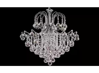Deckenlampe Kronleuchter Deckenkristalllampe Lampen Luxus Lüster Silber