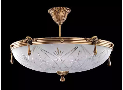 Deckenlampe Lüster Deckenleuchter Grau Lampe Kronleuchter Glas Gold