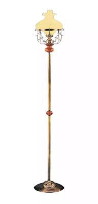 Stehlampe Standlampe Stand Luxus Leuchten Lampe Lampe Gold Glas 185 cm