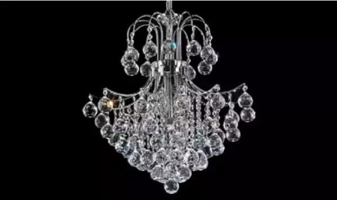 Lüster Art Luxus Deckenlampe Kronleuchter Deckenleuchter Lampen Silber