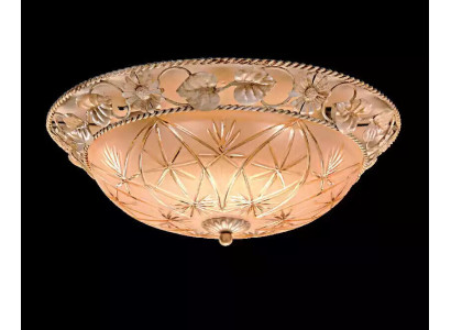 Kronleuchter Deckenleuchter Lüster Deckenlampe Lampen Glas Gold Rund