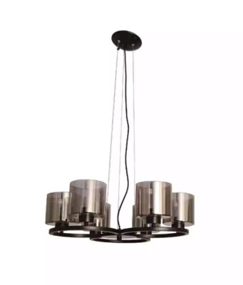 Deckenlampe Luster Decken Beleuchtung schwarz Luster Glass