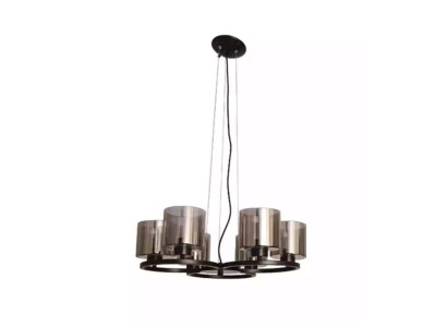 Deckenlampe Luster Decken Beleuchtung schwarz Luster Glass