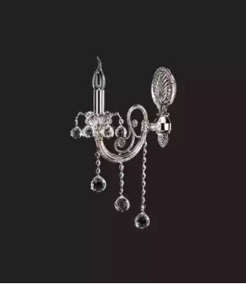 Wand Lampe Wandleuchte Wandlampe Wandleuchten Lüster Silber Kristall