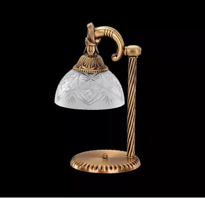Tischleuchte Tischlampe Lampe Leuchten Gold Lampen Glas Gold Grau Art