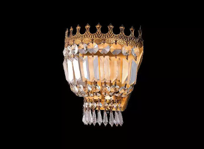  Wandleuchte Wandlampe Wandleuchten Lüster Wand Lampen Kristall Gold
