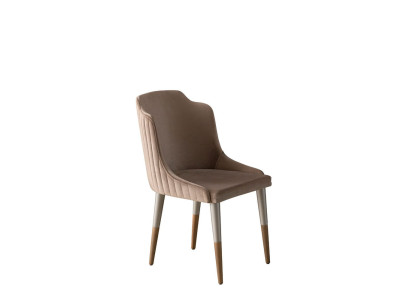 Braune Esszimmerstühle Gruppe Küchenstühle 6tlg Stoffstühle Esszimmer