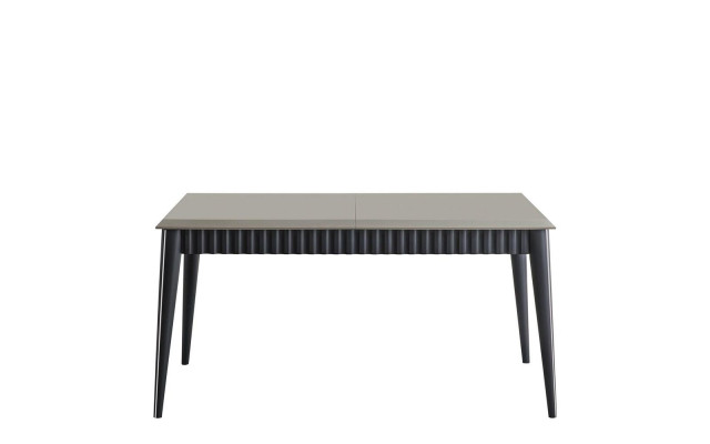 Grauer Esstisch Robuster Esszimmer Designer Holztisch Luxuriöse Möbel