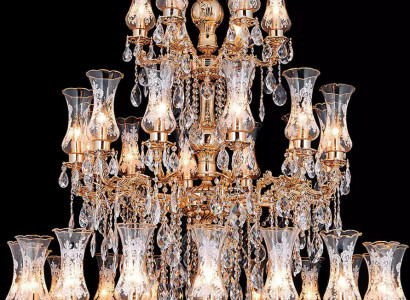  Kronleuchter Luster Glass Deckenlampe xxl Leuchte Galerie Kristall Lampe