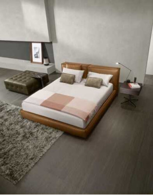 Doppelbett Polster Bett Luxus Schlafzimmer Betten Doppel Bettrahmen Braun Möbel