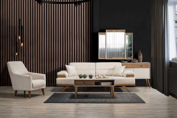 Design Sofagarnitur 31 Sitzer Couchtisch Garnitur Sofa Sessel Luxus Set 3tlg Neu