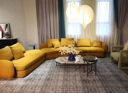 Wohnzimmer Luxus Möbel Ecksofa L Form Couch Design Polsterung Textil