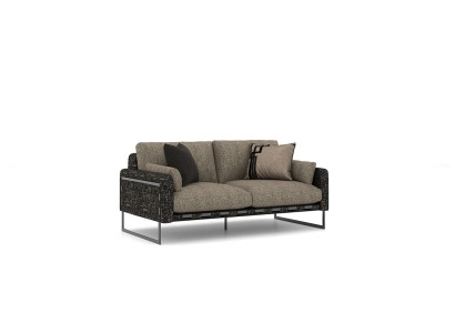 Polster Textil Luxus Zweisitzer Sofa Wohnzimmer Modern Polstermöbel Neu