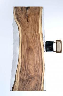  Esszimmertisch Konferenztische Esstisch Epoxidharz Tisch Holz Braun