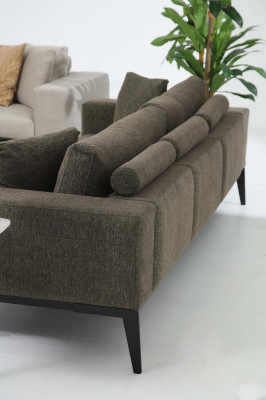 Moderne Sofagarnitur Dreisitzer Zweisitzer Sessel Komplettes Set Couchgarnitur