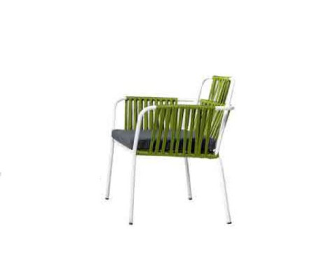 Moderne Esszimmer Möbel Terrassen 4x Stühle Edelstahlmöbel