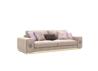 Beige Dreisitzer Sofa Couch Wohnzimmer Polstermöbel Einrichtung Neu Möbel