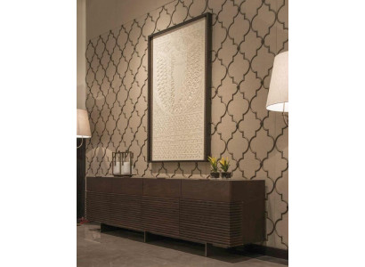 Wandverkleidung Design Textil messing Wohnzimmer Ausstattung neue Farbe beige-