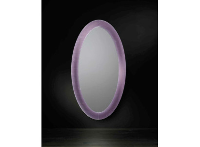 Wohnzimmer Diele Standspiegel mit Rahmen Violett Neumaterial Glas mit Samt