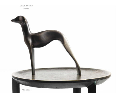  Skulptur Patuni in Quietschen gegossen Statue Geschenk Deko Unikat Schwemmholz
