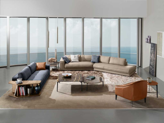 Sofas Zimmer Möbel Dreisitzer Design Dreisitzer Couch Polster Sofa Blau Prianera