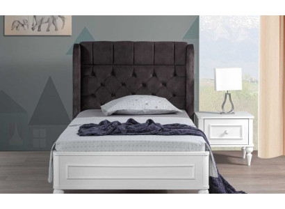 Modernes Chesterfield Kindetbett Einzelbett Nachttisch Stilvolles Set