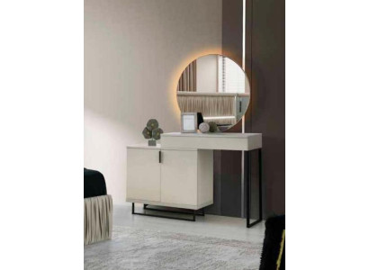 Schminktisch mit Spiegel Weiß Modern Stauraum Schlafzimmer Frisiertisch
