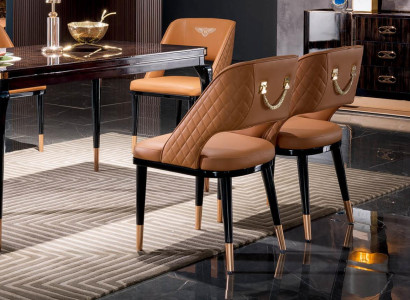 Stuhl Set Sitz Polster Garnitur Esszimmer Stühle Lehn Leder Holz Modern