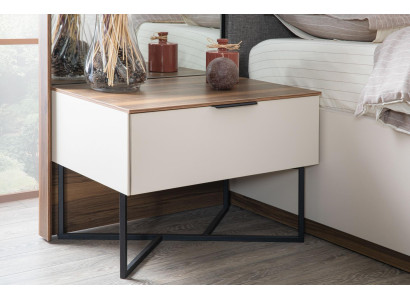 Nachttische Weiß Modern Design Möbel Luxus Elegantes Schön Schlafzimmer