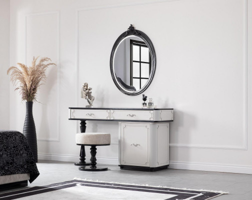 Wohnzimmer Hocker Luxus Stil Modernes Design Möbel Fußhocker weiß Stoff
