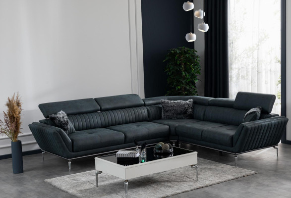 Ecksofa L-Form Couch Wohnlandschaft Modernes Designsofa Kunstleder neu