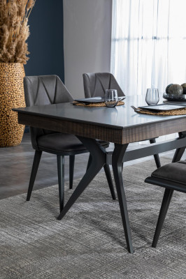 Esszimmer Set Tisch 4 x Stühle Bank Esstisch Essgarnitur Set 6tlg