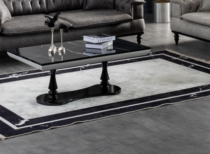 Wohnzimmer Couchtisch Luxus Design neu schwarz Modernes Material Holz