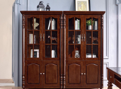 Bücherregal Vitrine Vitrinenschrank Regal Holz Schrank Bücherschrank