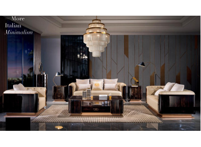 Komplett Set Sofagarnitur 3+2+1 Sitzer Couchtisch Designer Wohnlandschaft