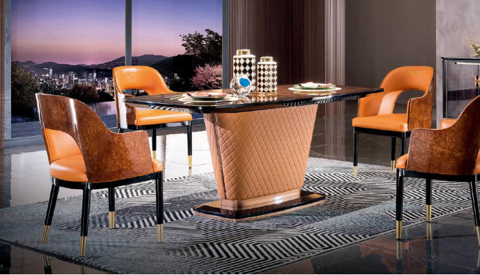 Königlicher Esstisch 6x Stühle Komplettes Esszimmer Tisch Stuhl 7tlg.
